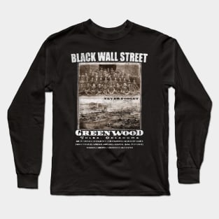 black wall street Long Sleeve T-Shirt